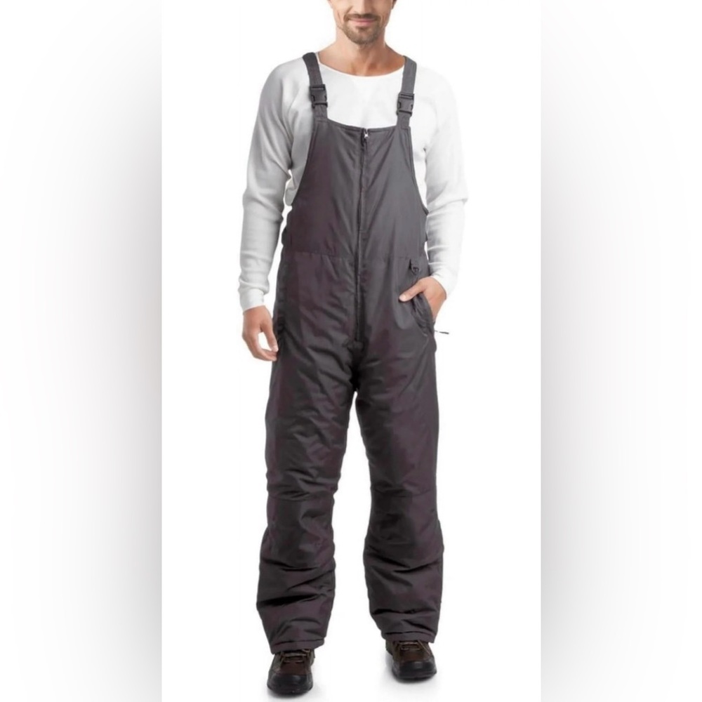 Gemsye Charcoal Grey Waterproof Ski Bib Overalls Boys Youth Size 14/16‎